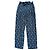 Autre Marque Marie Sixtine Pantalones fluidos estampado grullas Negro Blanco Azul