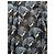 Autre Marque Marie Sixtine Pantalones fluidos estampado grullas Negro Blanco Azul - vista 2