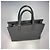 Prada Borsa Tote in Pelle Saffiano Grigio - vista 17