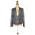 Blazer The Kooples estampado cocodrilo Negro Blanco