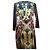 Vestido Just Cavalli estampado de mariposas y estrellas Negro Multicolor Dorado