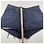 Short jeans Levi's 501 com laços xadrez Vermelho Verde Azul escuro - vista 7