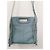 Maje Borsa a tracolla M in pelle blu con frange - vista 2
