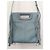 Maje Borsa a tracolla M in pelle blu con frange - vista 5