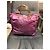 Gucci Borsa Tote in Tela Monogram GG e Pelle - Viola Porpora - vista 3