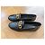 Autre Marque Galeries Lafayette Mocassini Pelle Nera Catena Oro Nero - vista 2