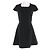 Autre Marque YOKO CHAN YCD-124-918 Kleid Schwarz