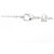 Autre Marque Ponte Vecchio Au750 Diamanten-Initialen-Halskette Silber - Ansicht 5