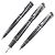 Montblanc Jonathan Swift Dreiteiliges Füllfederhalter-Set Schwarz Silber