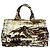 Prada Canapa Canvas Tote Bag mit Triangle-Logo-Hardware Print Braun Roh - Ansicht 3