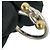 Anillo Double Hook & Eye Band Tiffany & Co. Plata Dorado - vista 3