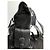 Giorgio Armani Zaino in Pelle e Scamosciato - Nero - vista 6