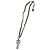 Chanel Coco Mark Key Motif Halskette B17A für Damen Schwarz Golden - Ansicht 2