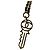 Chanel Coco Mark Key Motif Halskette B17A für Damen Schwarz Golden - Ansicht 4