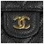 Chanel AP0231 Caviar Skin Matelassé Classic Small Flap Wallet Nero - vista 8