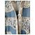 Christian Dior Boutique Giacca lunga patchwork denim e pizzo Bianco Blu - vista 13