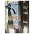 Christian Dior Boutique Giacca lunga patchwork denim e pizzo Bianco Blu - vista 14