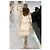 Christian Dior Boutique Giacca lunga patchwork denim e pizzo Bianco Blu - vista 6
