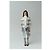 Christian Dior Boutique Giacca lunga patchwork denim e pizzo Bianco Blu - vista 7