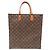 Louis Vuitton Sac Plat Handbag Marrone