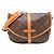 Borsa a tracolla Saumur 30 da donna Louis Vuitton Marrone