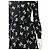 Coach Vestido camisa em seda preta com estampa de laços Preto Branco - vista 2