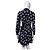 Coach Vestido camisa em seda preta com estampa de laços Preto Branco - vista 3
