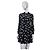 Coach Vestido camisa em seda preta com estampa de laços Preto Branco - vista 4