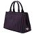 Prada Black Small Canvas Canapa Logo Stripes Satchel Schwarz - Ansicht 2