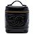 Vanity Beauty case Chanel Black CC in vernice Nero