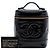 Vanity Beauty case Chanel Black CC in vernice Nero - vista 7