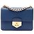 Borsa a tracolla con catena e chiusura Turnlock in Saffiano blu Prada Blu scuro