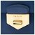 Borsa a tracolla con catena e chiusura Turnlock in Saffiano blu Prada Blu scuro - vista 5