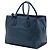 Tote convertibile aperto con tasca frontale in Vitello Daino blu Prada - vista 2