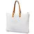 Gucci White Large GG Supreme Heritage Logo Tote Weiß - Ansicht 2