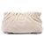 Pochette Prada Brown Vitello Daino Ruched Marron Beige