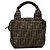 Fendi Mini Zucca Canvas Handtasche in Braun
