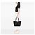 Tote Abbey in denim GG marrone Gucci con tasca e anello a D Marrone scuro - vista 6