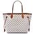 Louis Vuitton White Damier Azur Neverfull MM Bianco