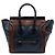 Luggage Céline Borsa Tote Celine Blue Mini Tricolor in pelle Blu navy