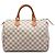 Louis Vuitton White Damier Azur Speedy 30 Bianco