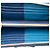 Prada Blue Bicolor Saffiano Bow Zip Long Wallet - view 4