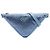 Borsa a tracolla Prada in raso blu con decorazioni in cristallo e triangolo Blu chiaro