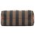 Borsa a tracolla Fendi in tela Pequin marrone - vista 3