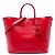 Borsa Tote Convertible Prada Red Saffiano Vernice Rosso