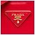 Borsa Tote Convertible Prada Red Saffiano Vernice Rosso - vista 5