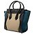 Céline Tote Luggage in pelle di vitello e nubuck tricolore micro beige Celine - vista 2