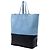 Céline Celine Bicolor Leder Vertikaler Cabas Tote Blau - Ansicht 2