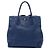 Tote convertible aperto in Vitello Daino blu Prada Blu scuro
