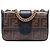 Fendi Marrone Mini FF 1974 Glazed Fabric Stamp Patch Crossbody
